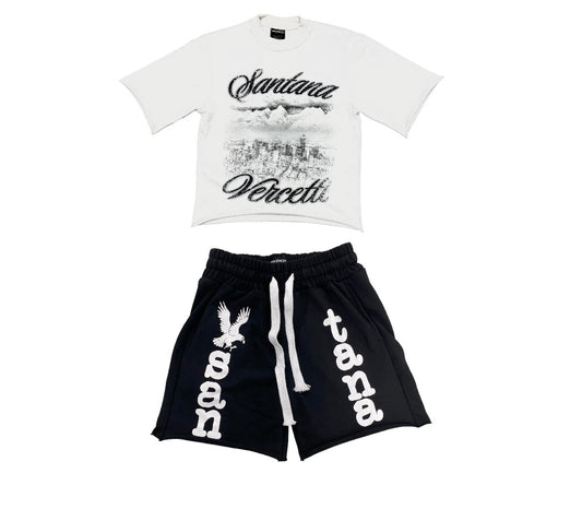 "SS24" WHITE SHIRT/SHORTS BUNDLE