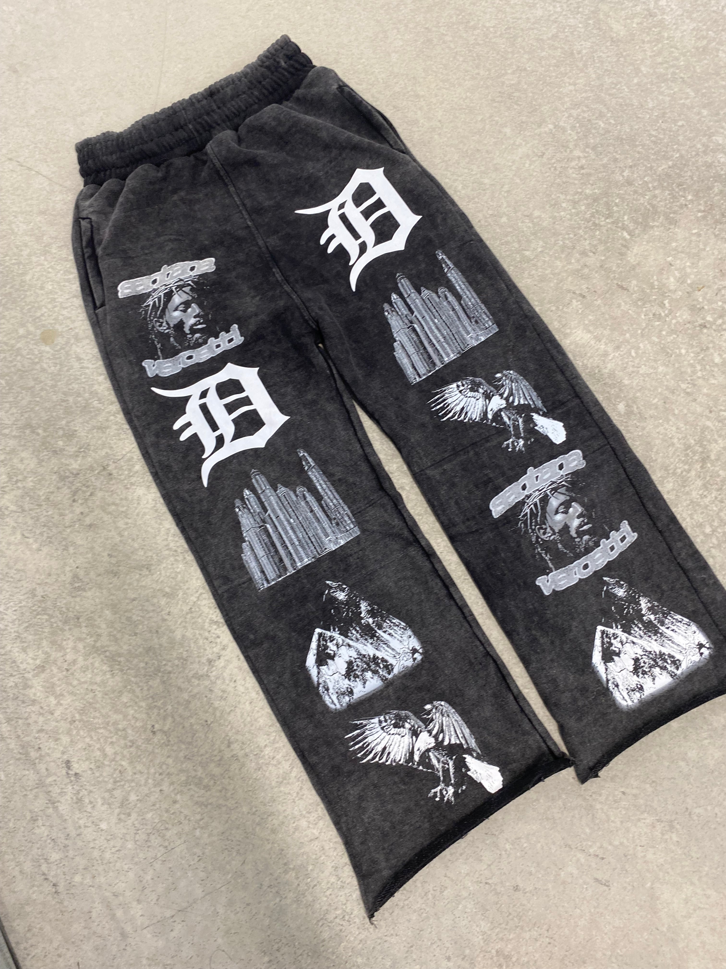 "SS24" SWEATPANTS - ACID GRAY