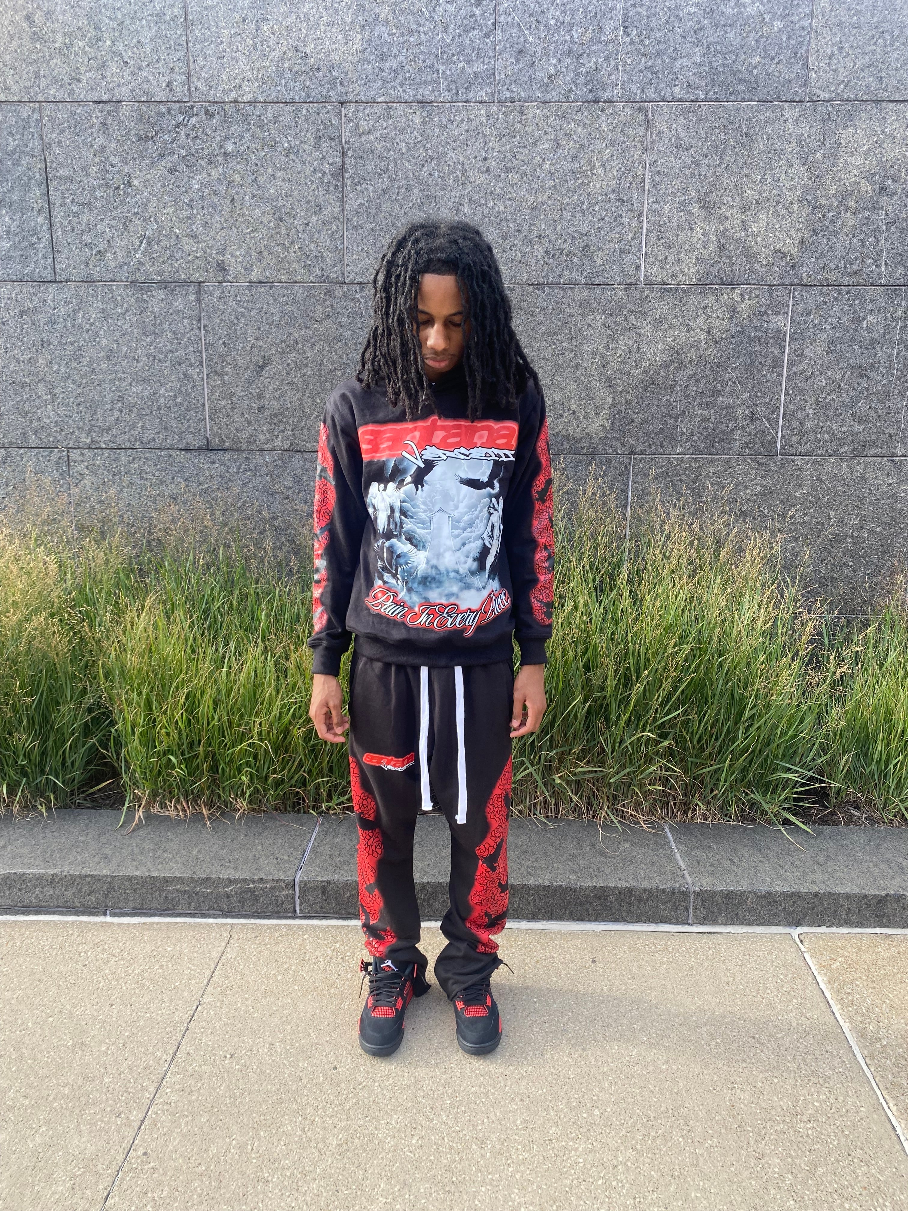 "PainInEveryPiece" FLARE SWEATPANTS