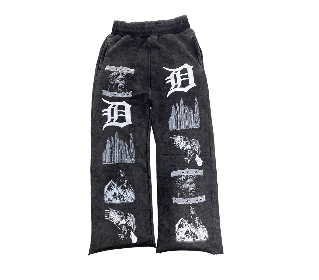 "SS24" SWEATPANTS - ACID GRAY