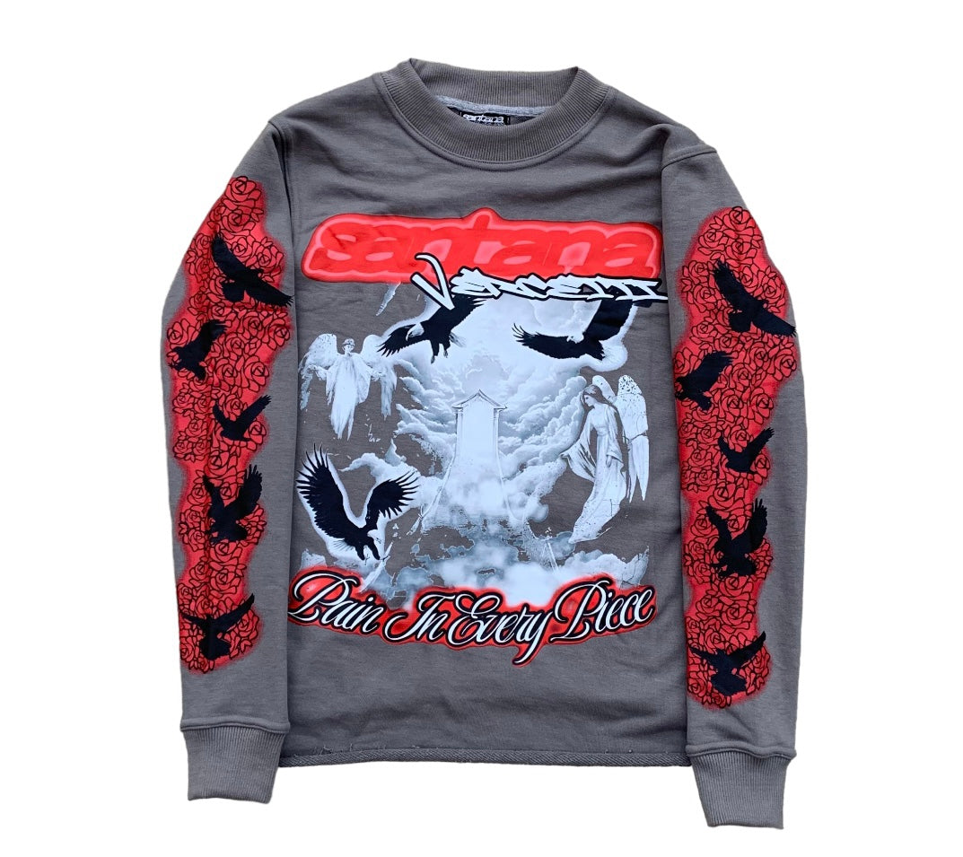 "PainInEveryPiece" LONG SLEEVE SHIRT